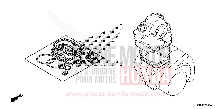 TROUSSE DE JOINT A de CRF125F "Petites Roues" EXTREME RED (R292) 2017